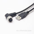 Cámara de conector impermeable M12 a micro/mini RS485/RS232